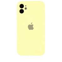 Чохол Silicone Case Full Camera для iPhone 11 Pastel yellow